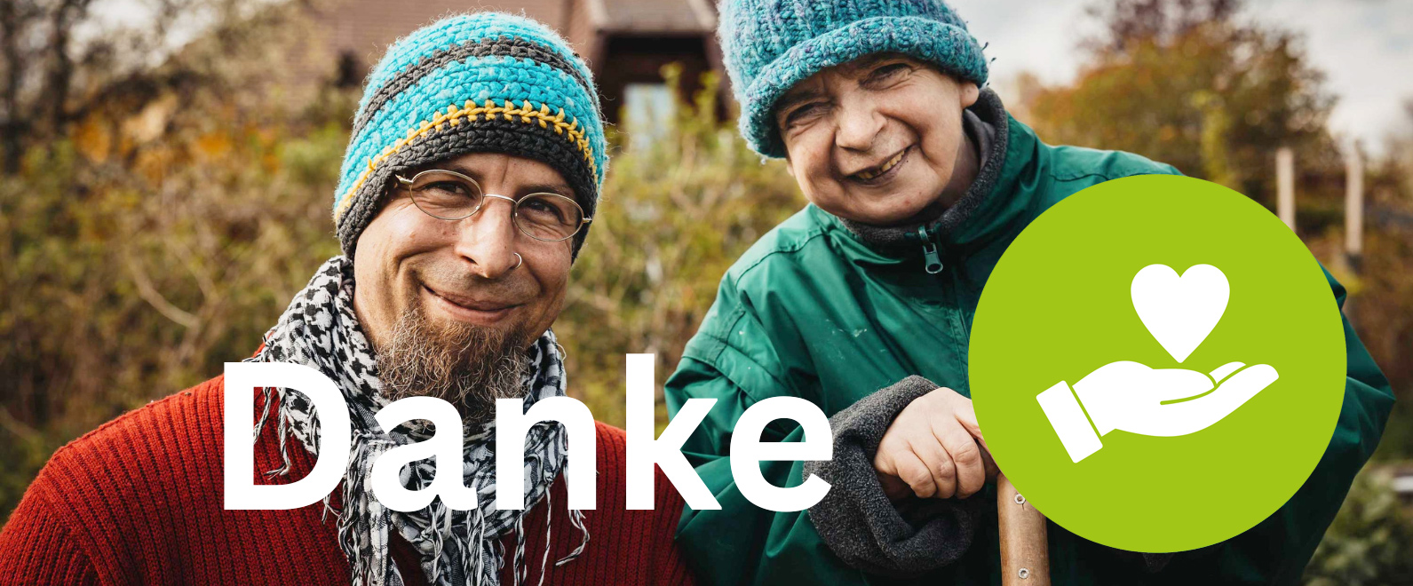 Betreuer und Betreute der Gartengruppe bedanken sich