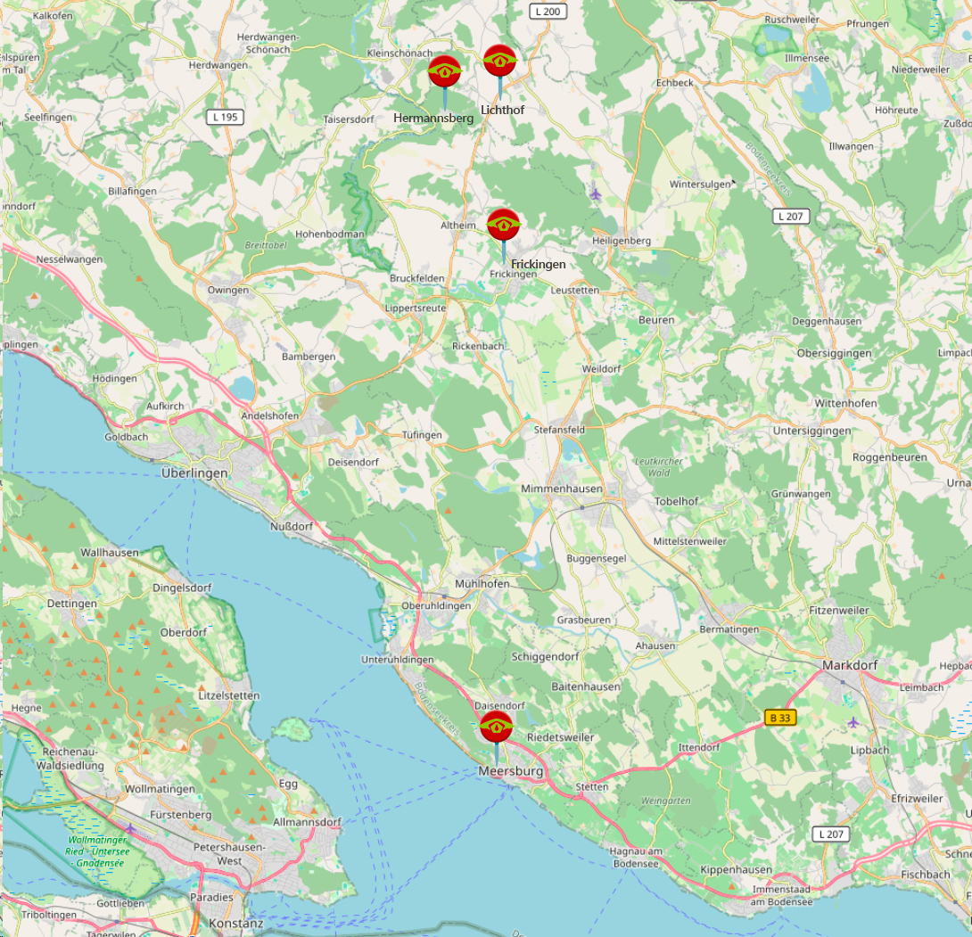 Grafik Übersichtskarte Standorte