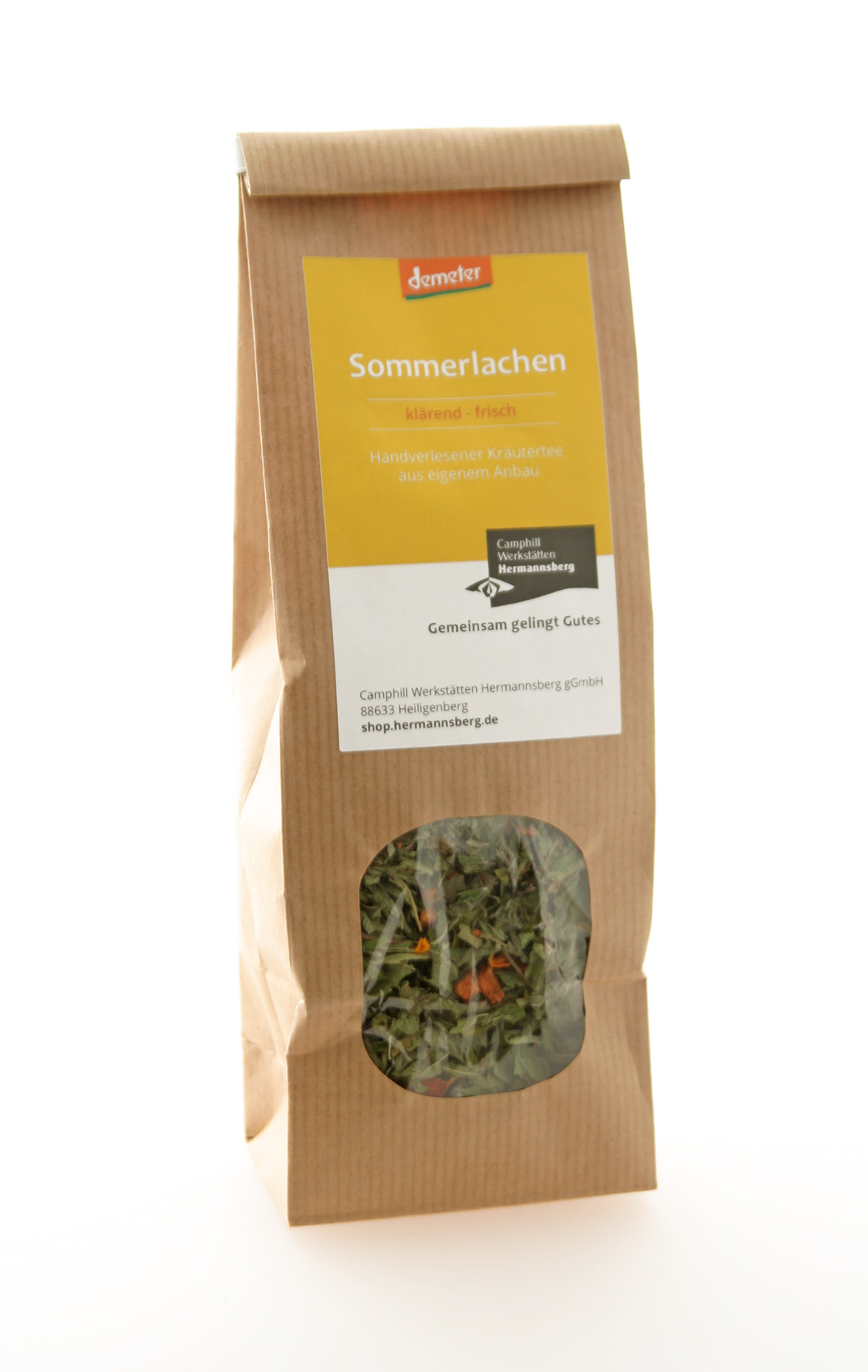 Verpackung Demeter Kraeutertee Sommerlachen 