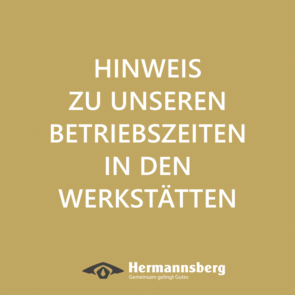 Hinweis zu unseren Betriebszeiten Grafik Hinweis