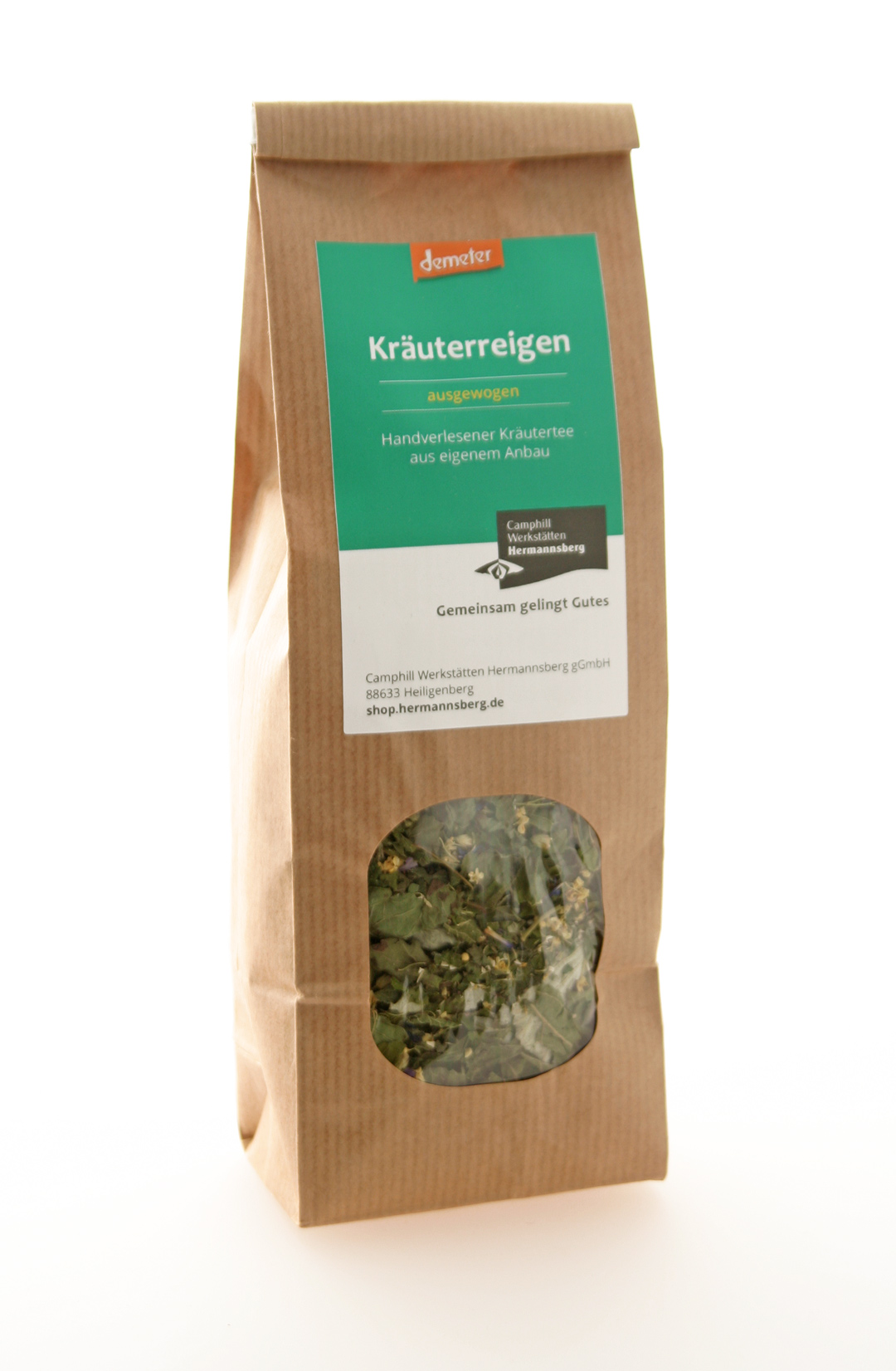 Verpackung Kräutertee Kräuterreigen Demeter