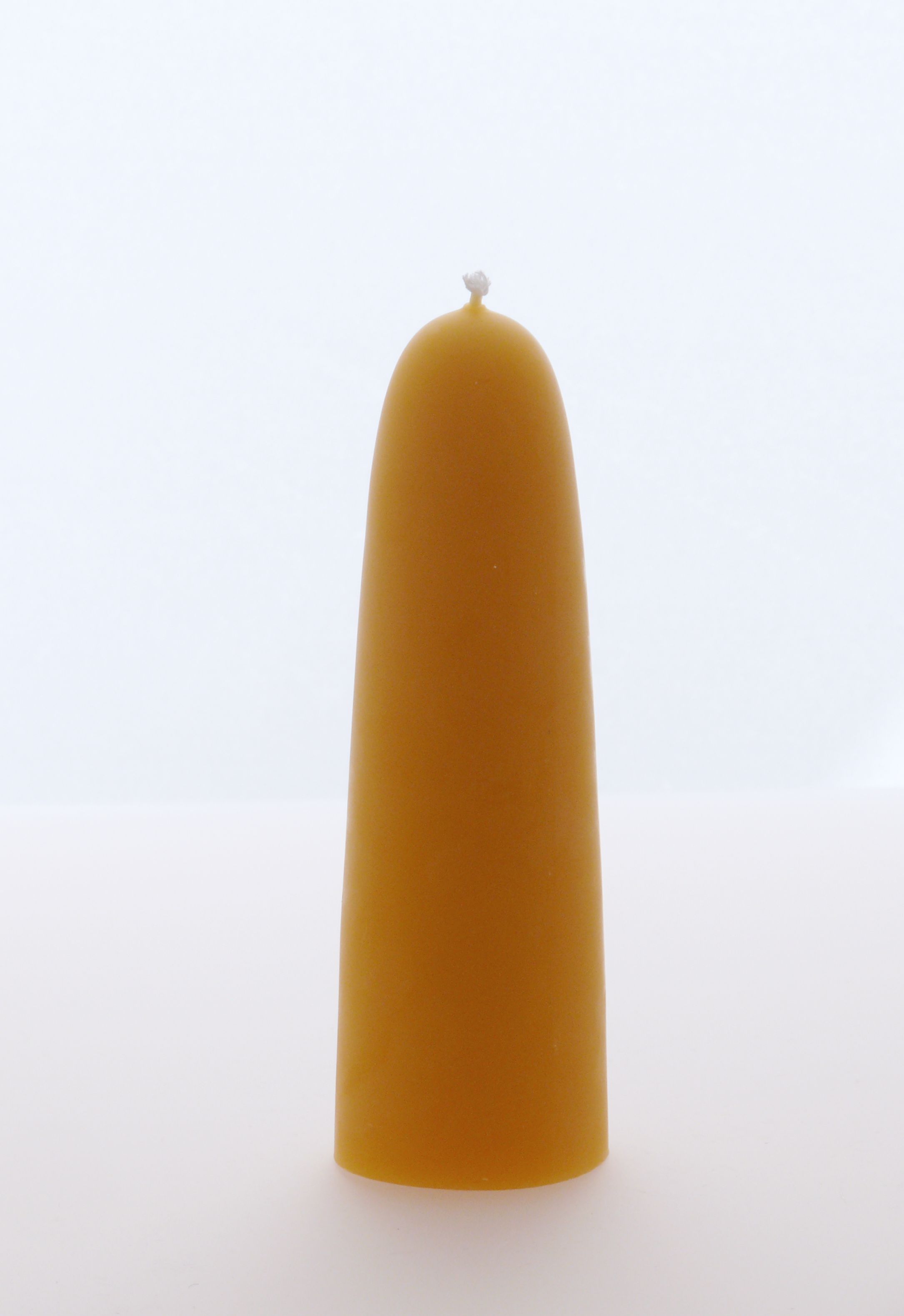 Handgezogene Bienenwachskerze natur 
